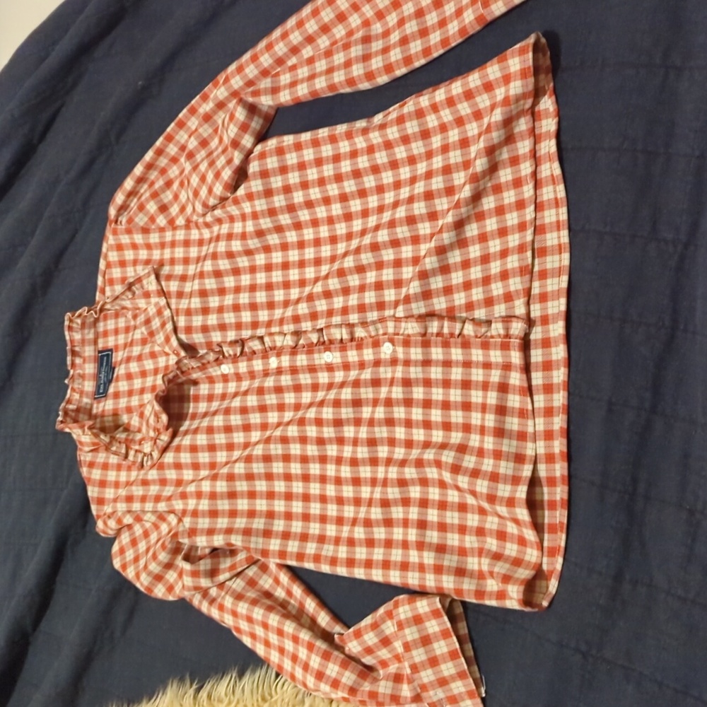 KJP Ruffle Button Long Sleeve Shirt
